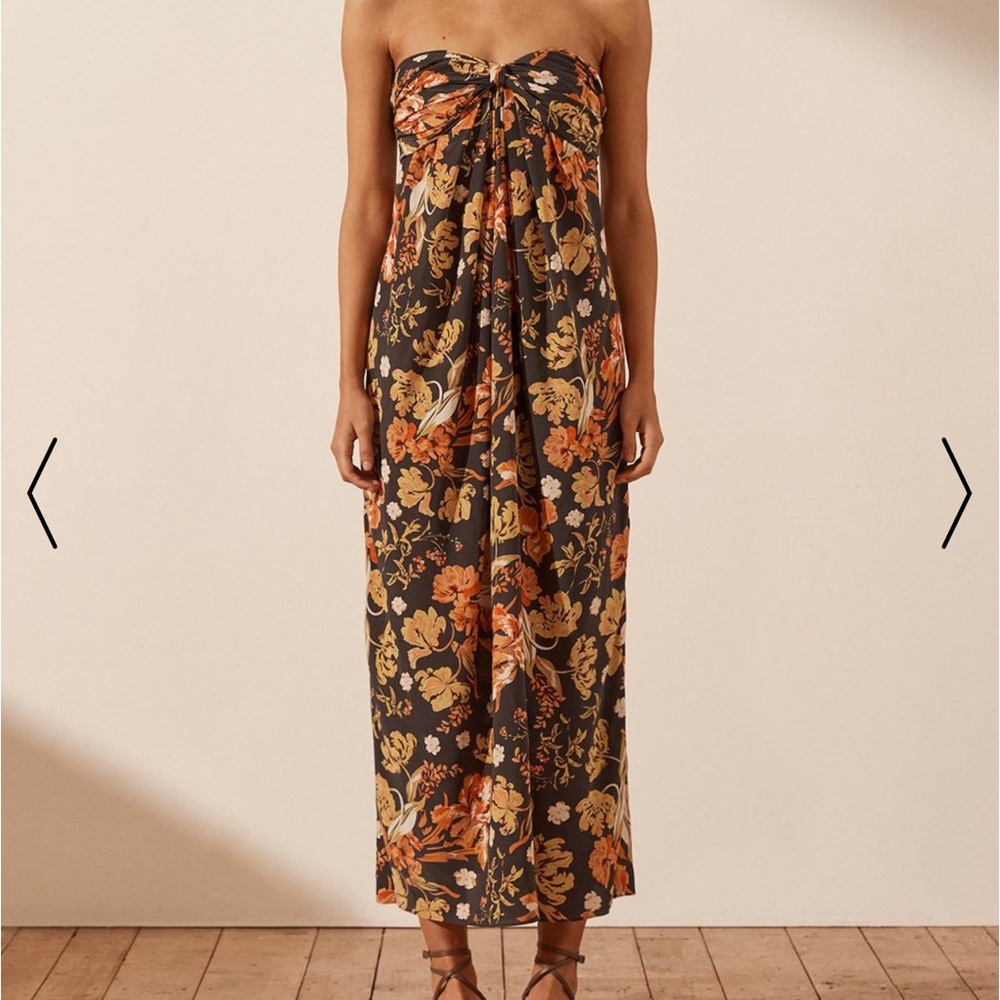 Shona Joy Okala Silk Knot Dress